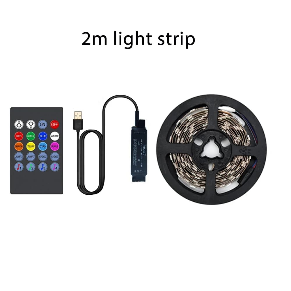 Taśma LED RGB z synchronizacją muzyki, zasilana przez USB - Podświetlenie, które ożywia twój ekran!