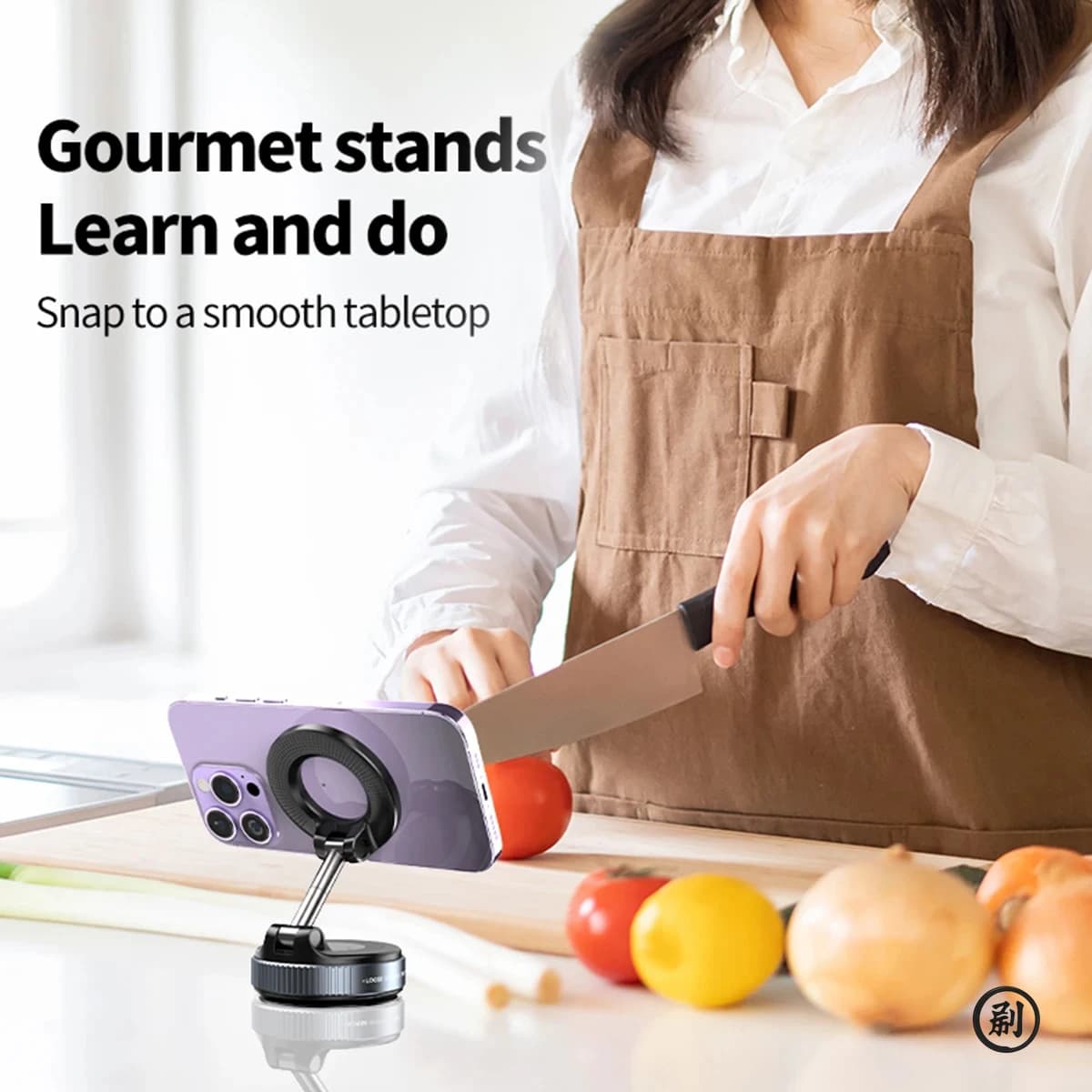 Magnetyczny uchwyt do telefonu w samochodzie – obrotowy 360° z przyssawką próżniową i blokadą mechaniczną, uniwersalny do nawigacji.