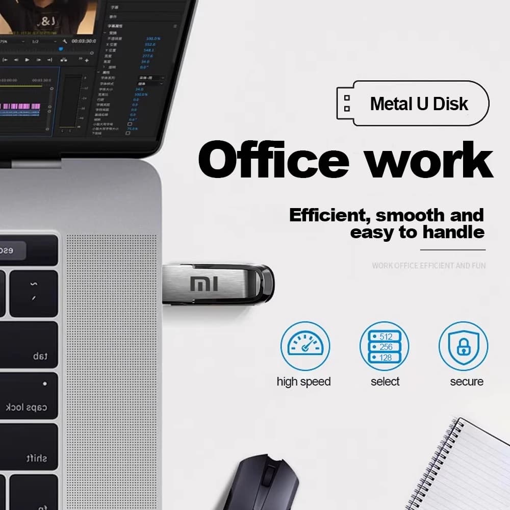 Pendrive Xiaomi 2TB USB 3.0 – Metalowy, Wysoka Prędkość – 1TB / 512GB / – Do PC, Laptopa, Smartfona i PS5